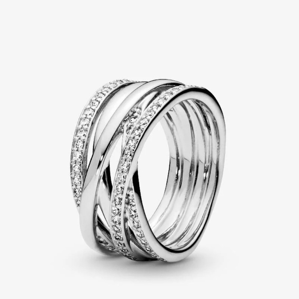 Pandora Entwined Ring SZ 7-1/2 - Picture 12 of 13
